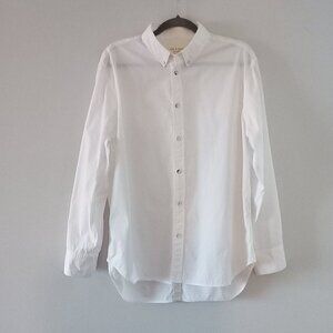 RAG & BONE white cotton men's button up shirt